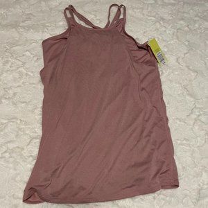 Double Layer Tank; Rose, Size XL (14/16)-All in Motion
